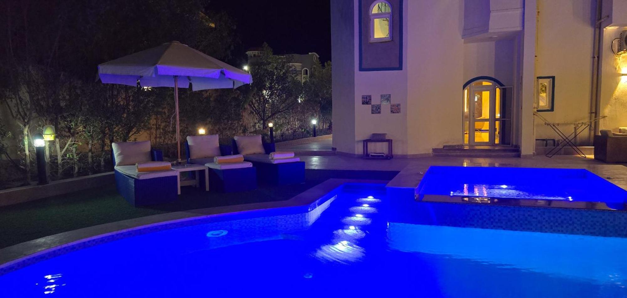 Luxury Royal Blue Family Villa 8Pers Private Pool ฮูร์กาดา ภายนอก รูปภาพ