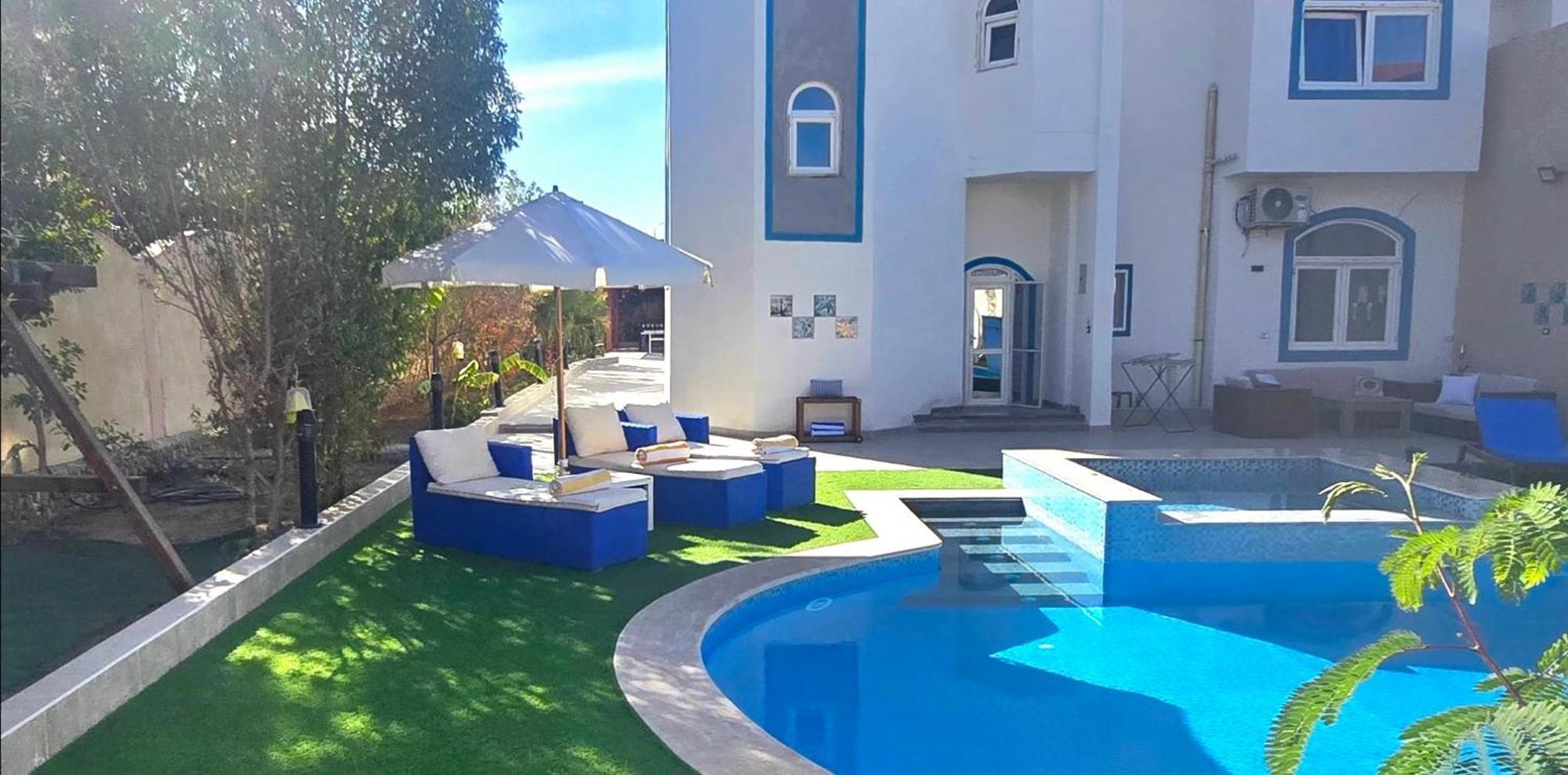 Luxury Royal Blue Family Villa 8Pers Private Pool ฮูร์กาดา ห้อง รูปภาพ